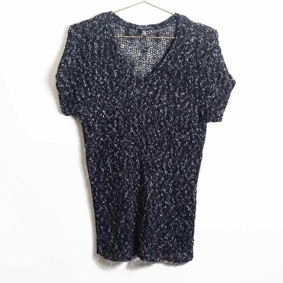 Eileen Fisher V-Neck Short Sleeve Sweater S - Picture 2 of 5